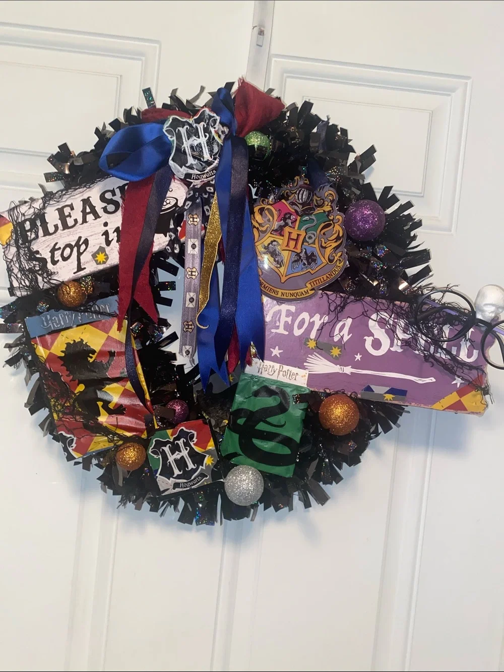 Harry Potter Handmade Holiday Christmas Halloween Wreath